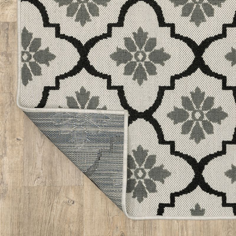 StyleHaven Trevor Distressed Lines Indoor Outdoor Rug