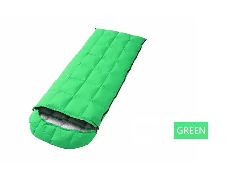 Outdoor Best Hot Selling Camping Envelope Whole Duck Down Winter High Quality Big Sleeping Bag Traveling Sleeping Bag For Hiking