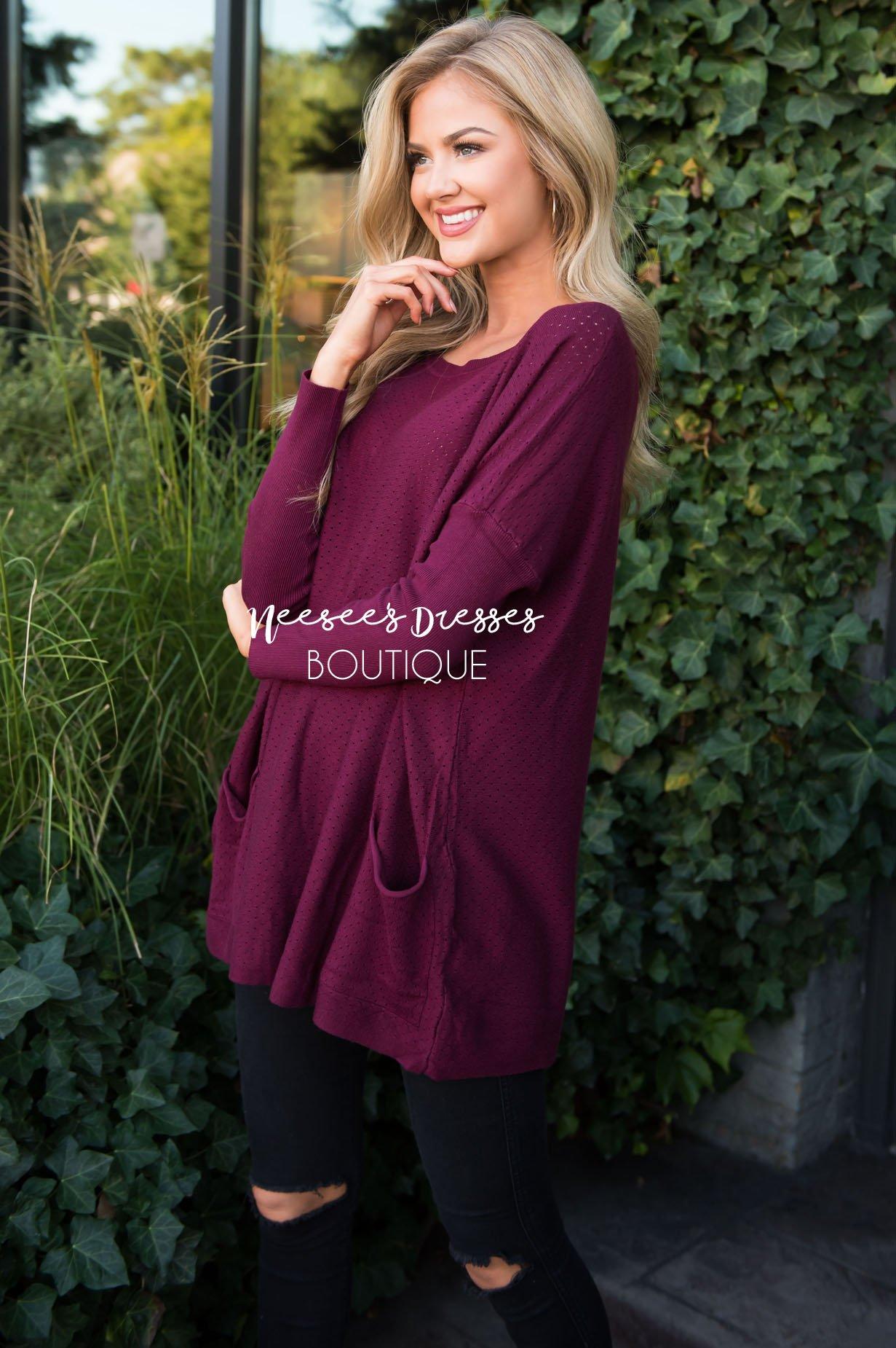 Capture This Moment Oversize Pocket Sweater