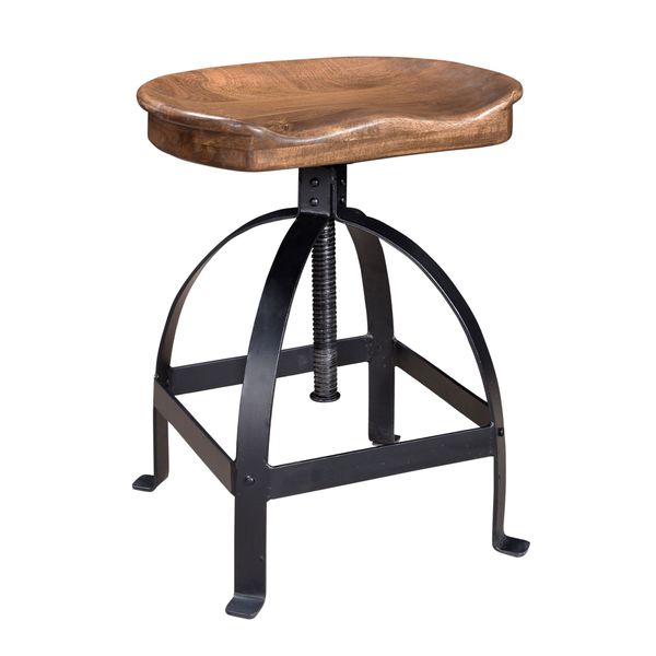 Somette Manna Brown Adjustable Saddle Stool - 14