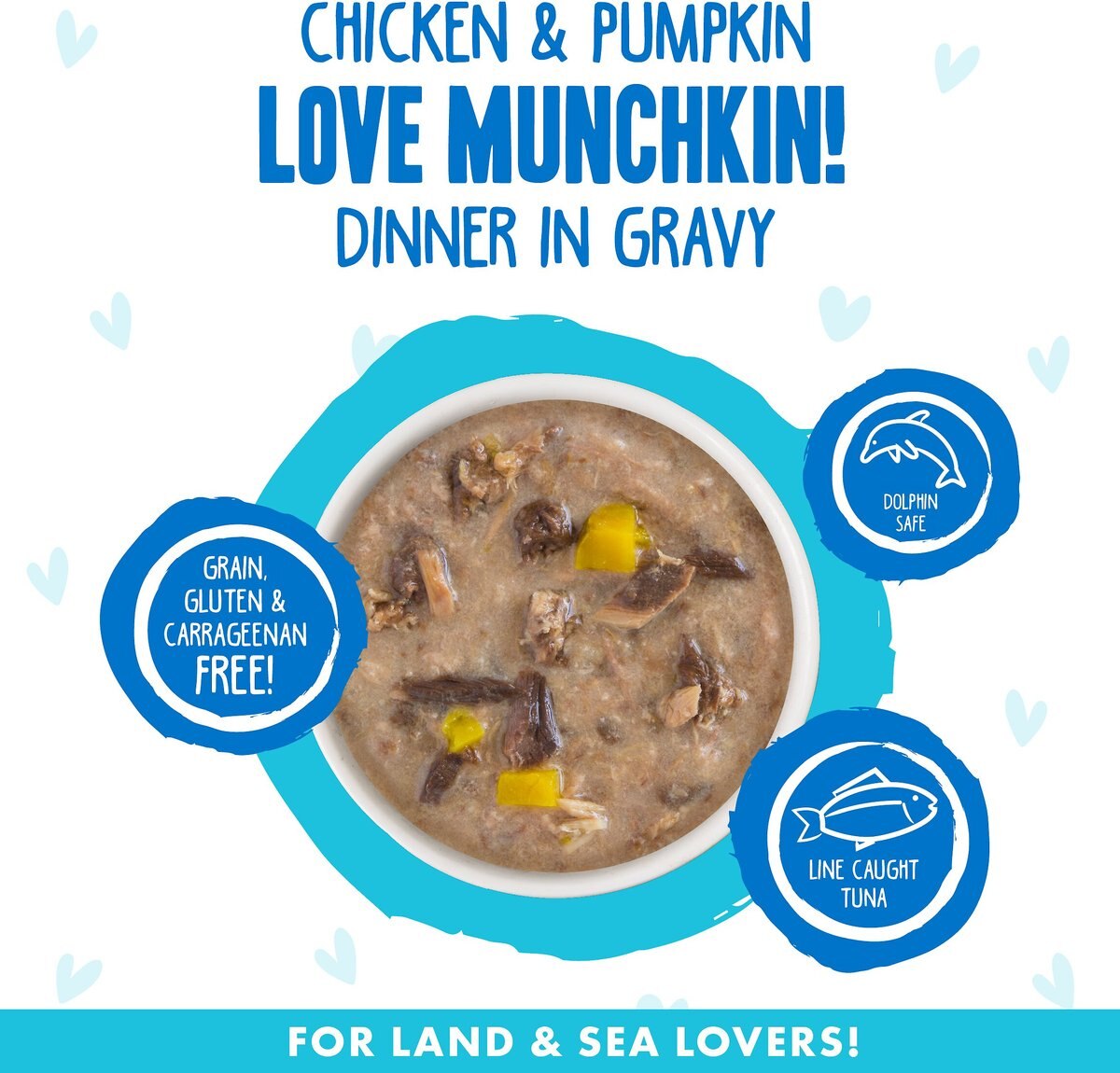 BFF OMG Love Munchkin! Chicken and Pumpkin Dinner in Gravy Grain-Free Canned Cat Food