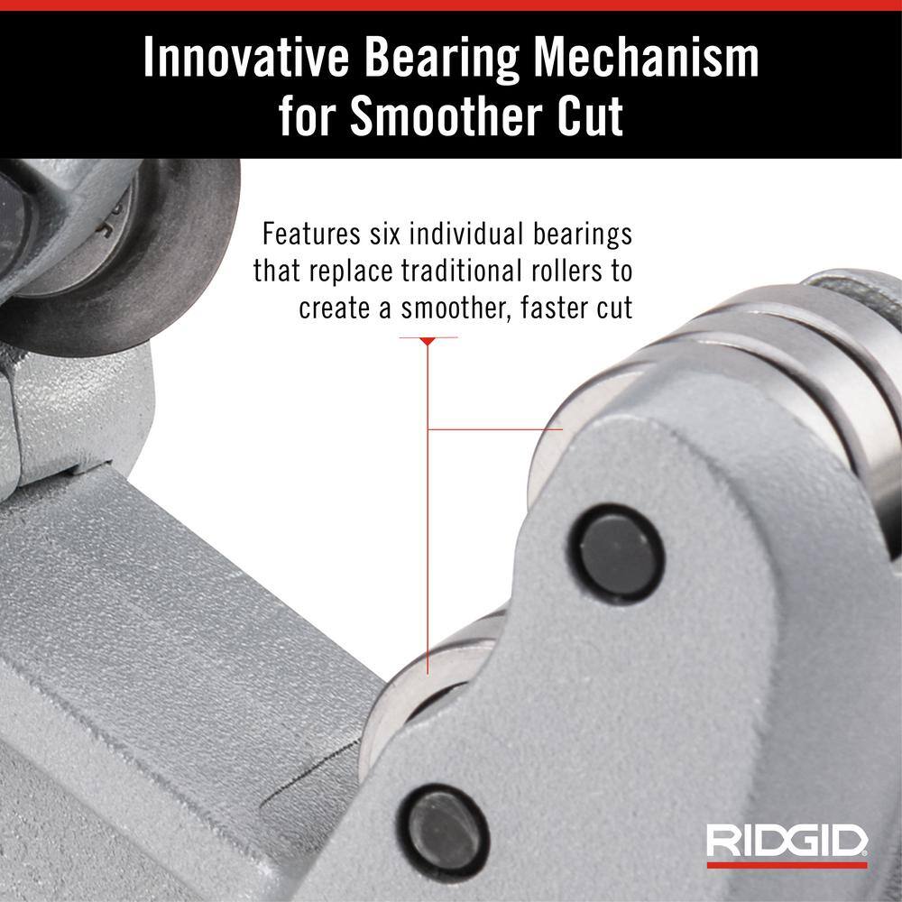 RIDGID 14 in. to 1-38 in. Model 35S Stainless Steel Tubing Cutter with Quick Cutting X-CEL Knob Contoured Frame Tubing Tool 29963