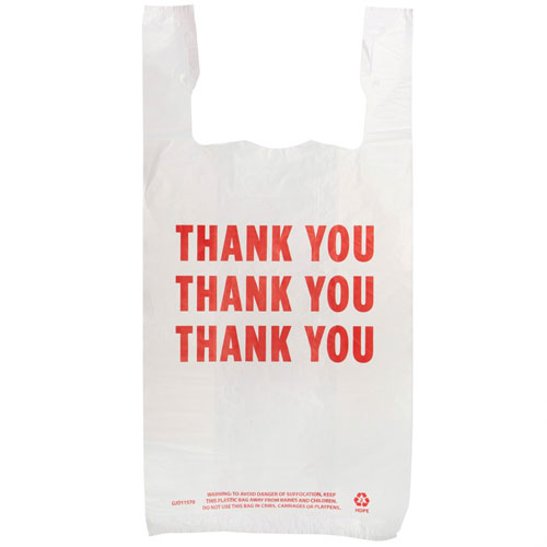 Genuine Joe THANK YOU Plastic Bags - 11