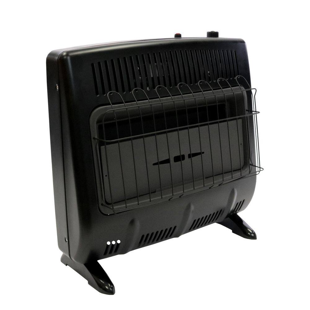 Mr. Heater Vent Free 30000 BTU Blue Flame Natural Gas Space Heater in Black MHVFGH30NGBT