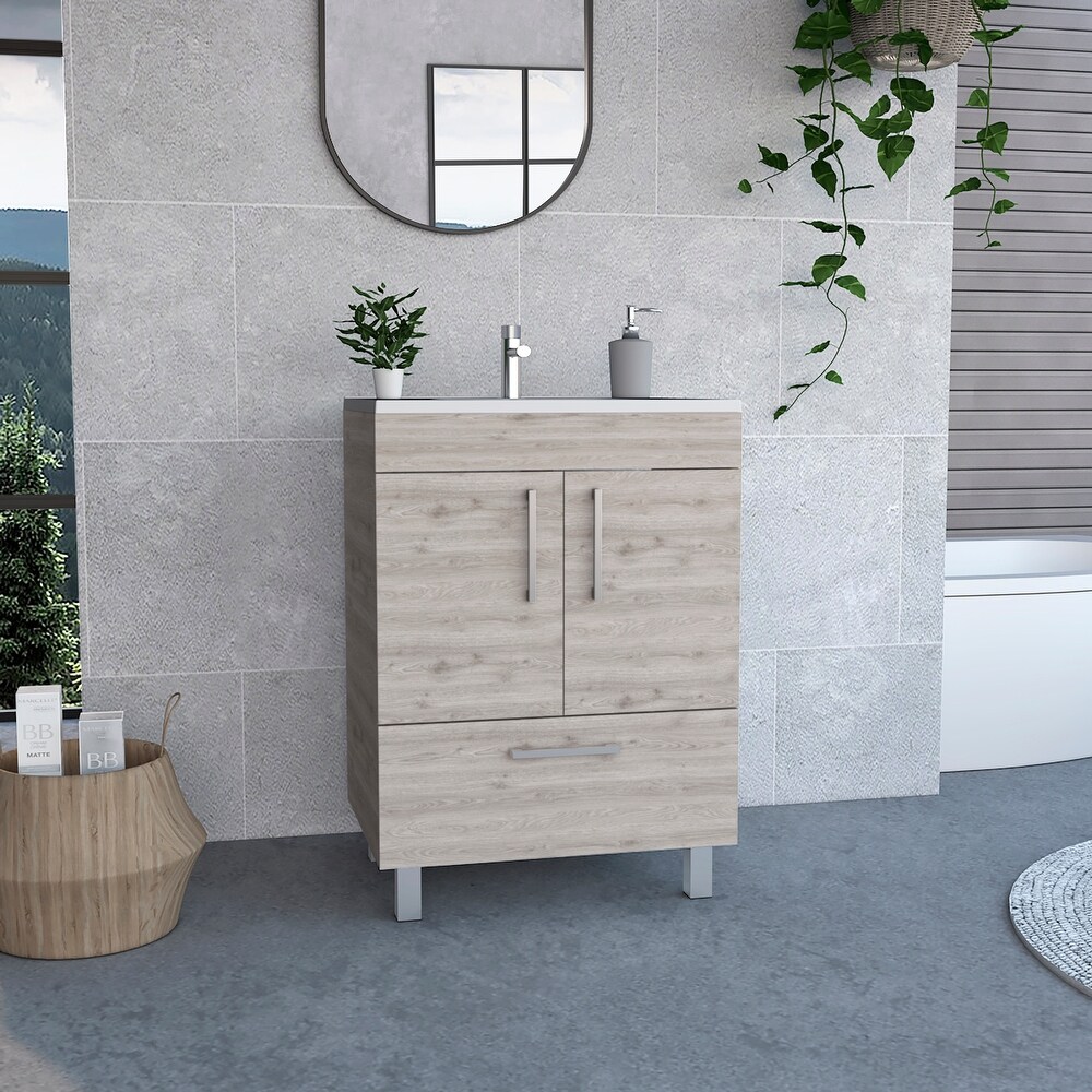 2 Door Rectangle Single Bathroom Vanity