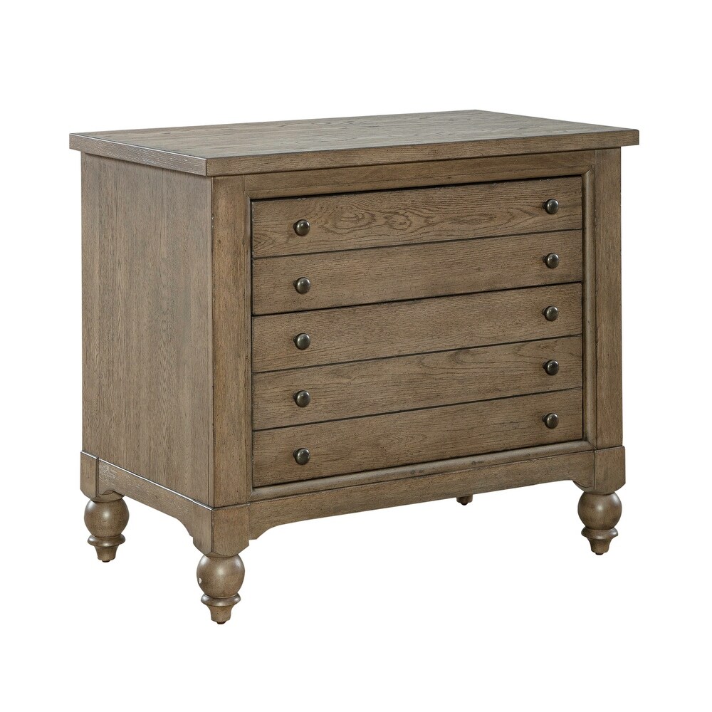 Americana Farmhouse Dusty Taupe Lateral File Cabinet