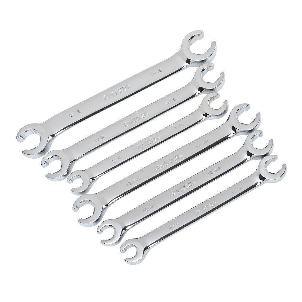 Husky SAE  MM Flare Nut Wrench Set (6-Piece) HFNW6PC-05