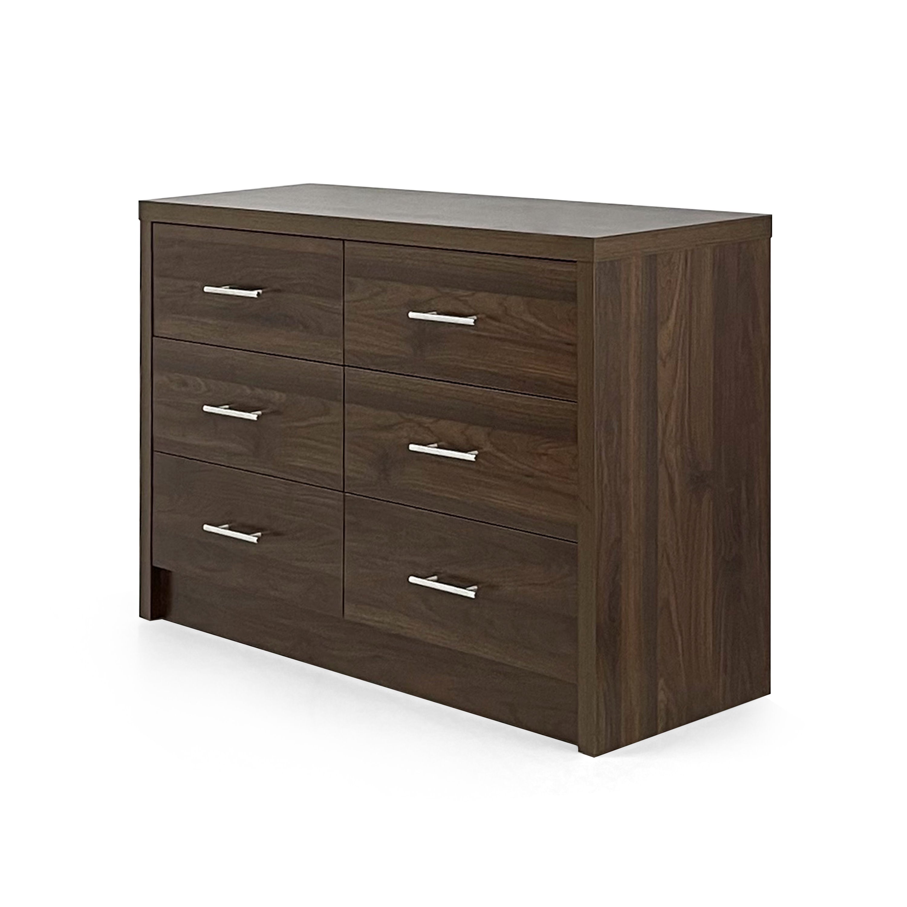 Marlette Modern Faux Wood 6 Drawer Double Dresser