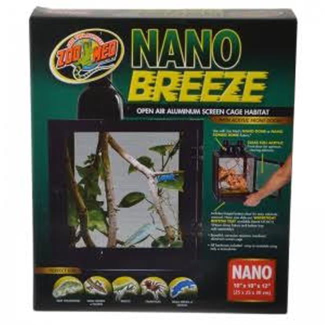 Zoo Med Laboratories 690433 10 x 10 x 12 in. Nano Breeze Alumuninum Screen Cage