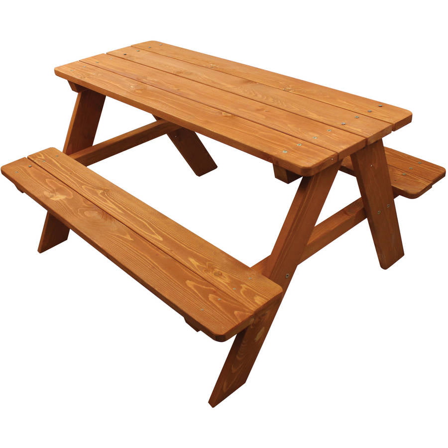 Homeware Kids Wooden Picnic Table， Brown