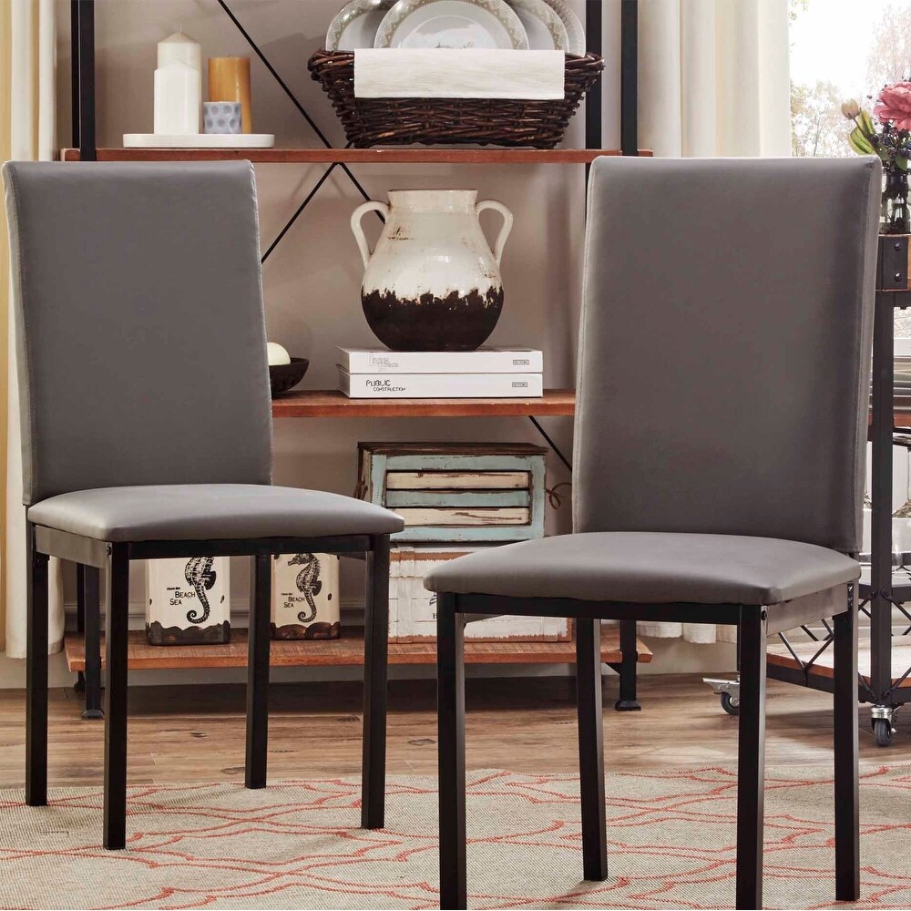 Darcy Espresso Metal Upholstered Dining Chair (Set of 2) by iNSPIRE Q Bold