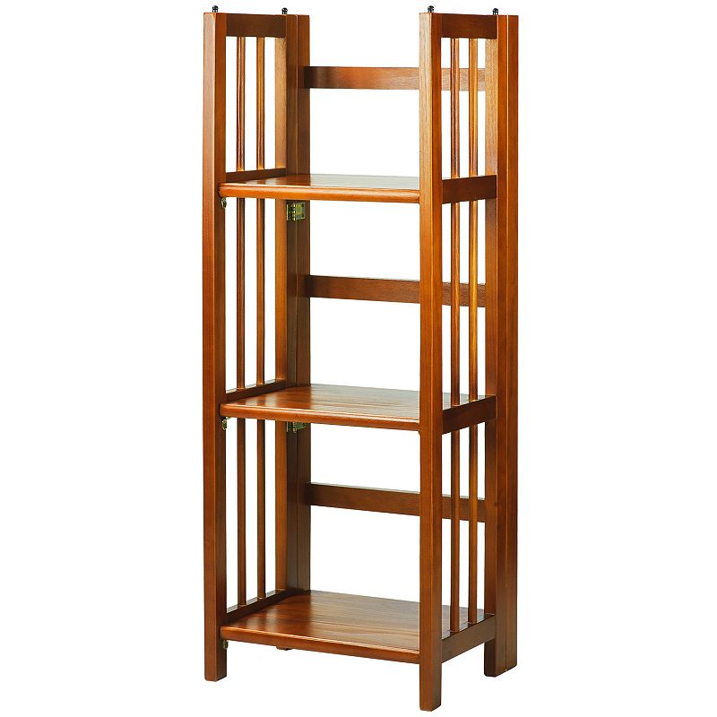 Casual Home 3-Shelf Folding Stackable Bookcase