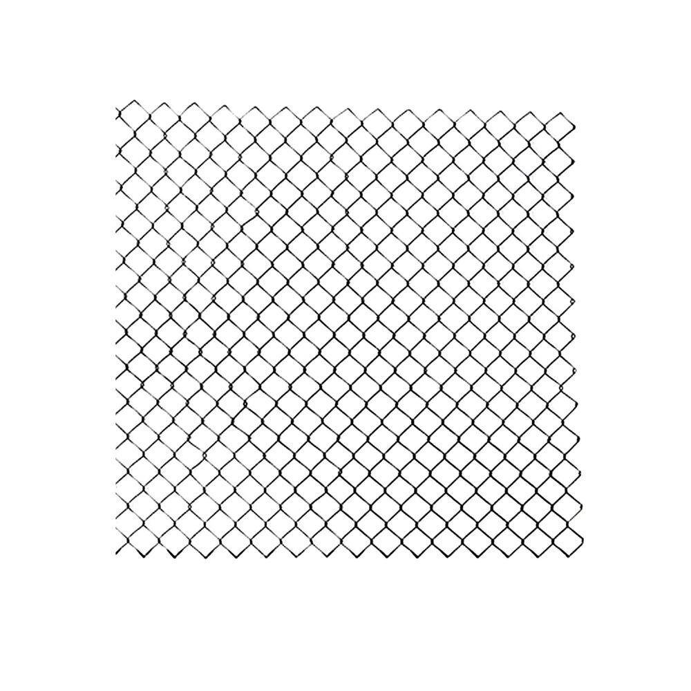 ALEKO 4 ft. x 50 ft. 9.5-Gauge Galvanized Steel Black Chain Link Fabric CLFB9.5G4X50-HD