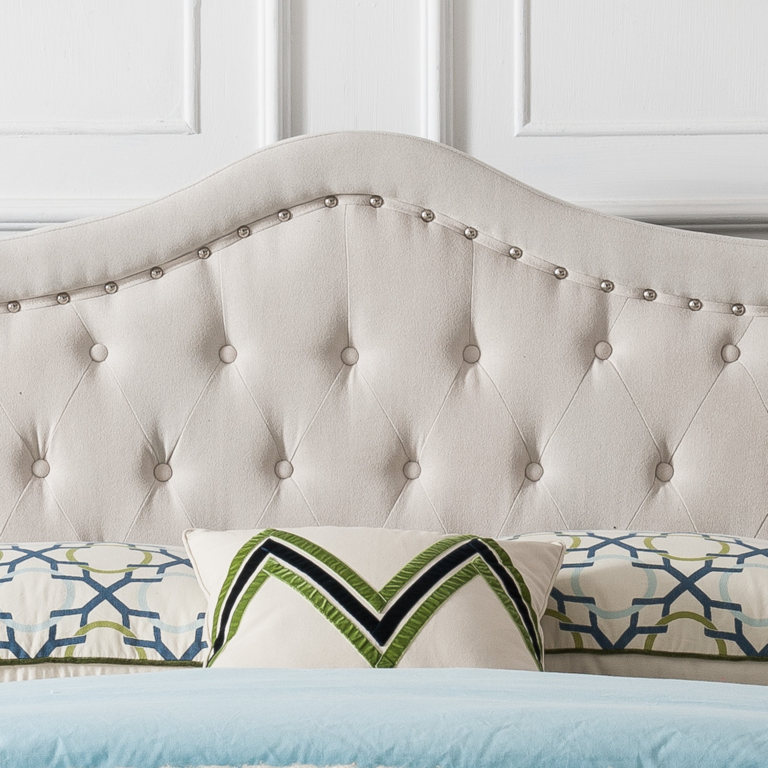 Livi Fabric Fully Upholstered Queen Bed Set