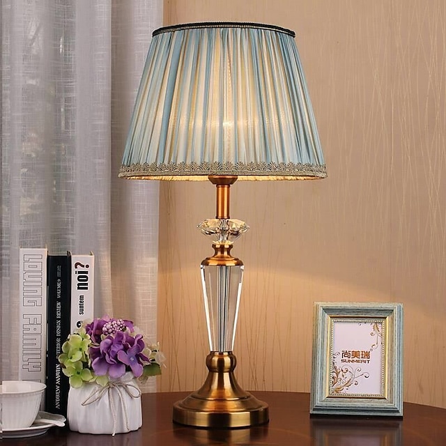 Bedside lamps Multi-shade / Ambient Lamps Crystal / Nordic Style For Living Room / Bedroom Metal Green