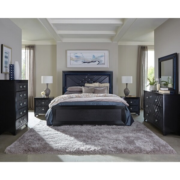 Bryson Midnight Star 5-piece Bedroom Set with 2 Nightstands - - 34936403