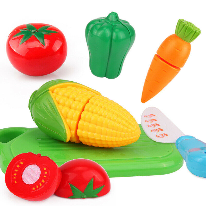 6pcs/Set Kids Kitchen Fruit Vegetable Food Pretend Role Play Cutting Set Toys Affordable