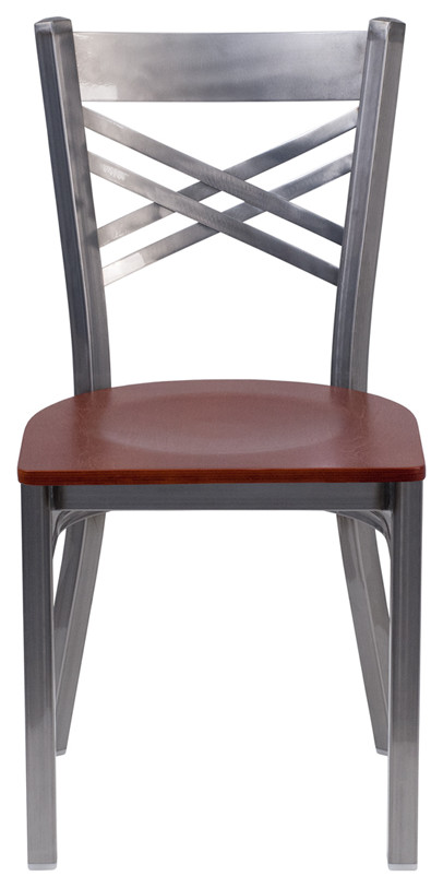 Clear X Chair Black Seat   Contemporary   Dining Chairs   by Beyond Design  ampMore  Houzz