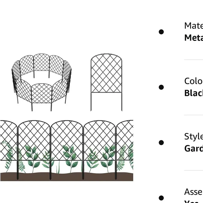 Welded mesh fence High Quality metal confriendly outdoor decoration black garden pane fence