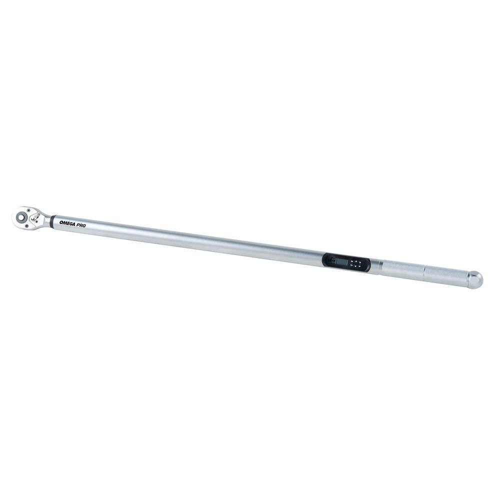 Omega 34 in. Drive Torque Wrench Reversible Ratcheting with 74 ft.lbs. to 737 ft.lbs. Blow Molded Case 83031