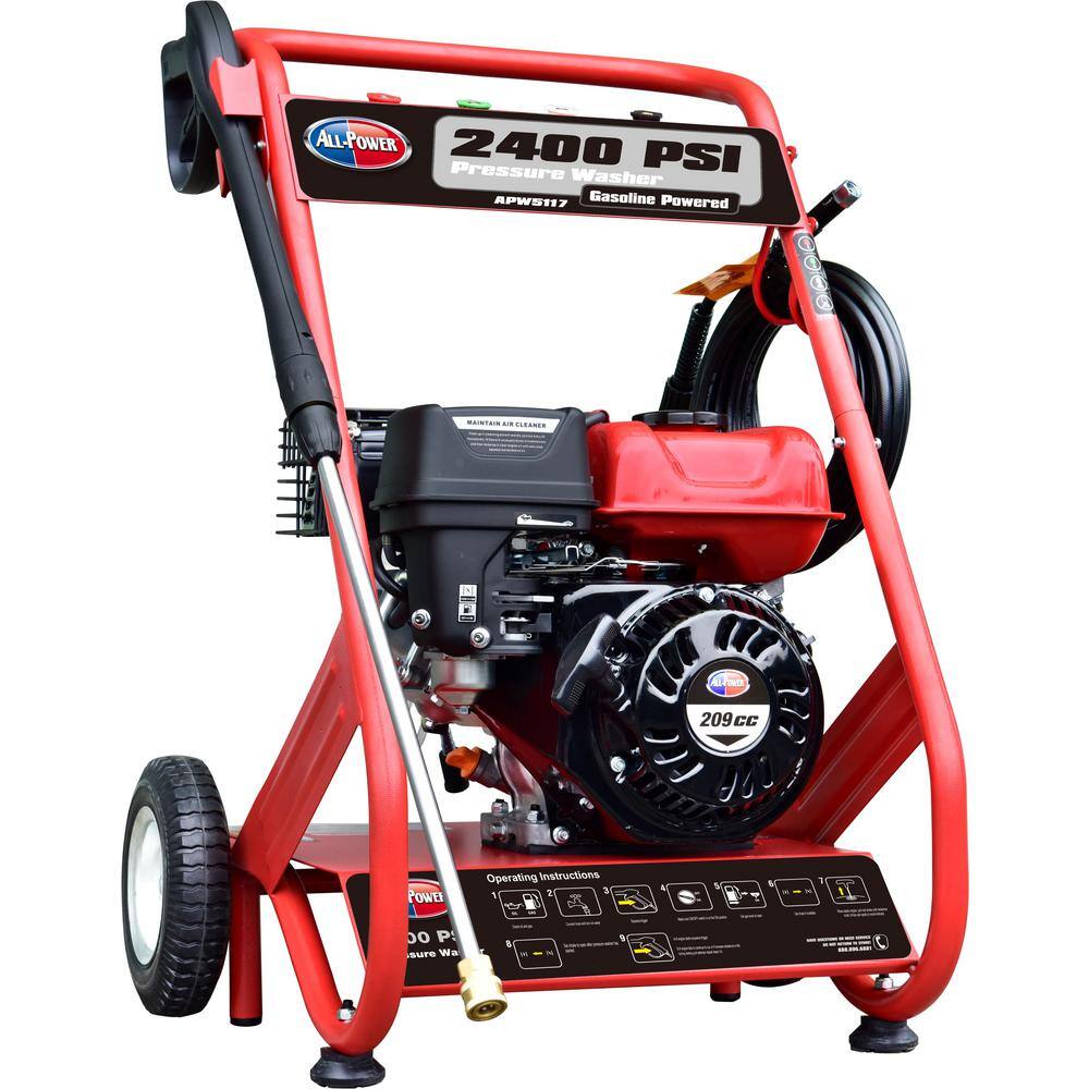 All Power 2400 PSI 2.5 GPM Gas Powered Pressure Washer APW5117