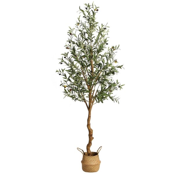 1/2pcsArtificial Olive Tree 5/4.25/6FT(60/51/72in) Tall Faux Silk Olive Trees