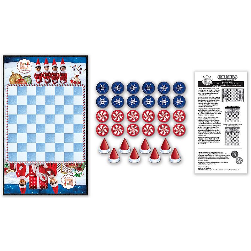 Masterpieces Puzzles Elf on the Shelf Checkers