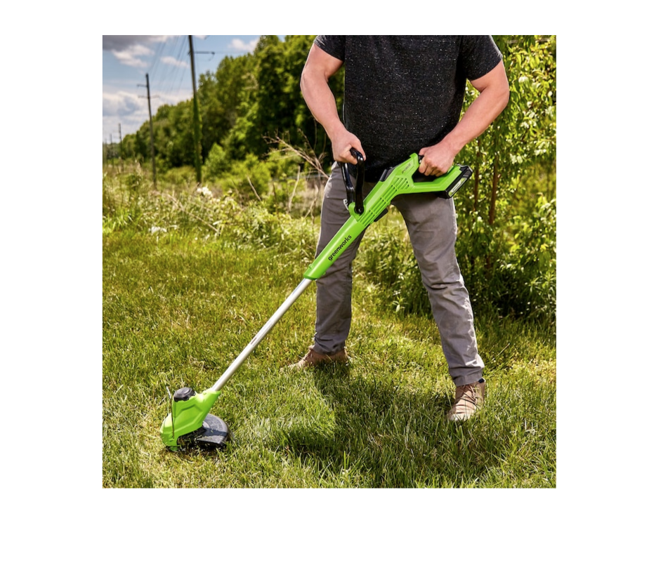 Greenworks ST24B212 24-volt 12-in Straight Cordless String Trimmer Edger Capable (Battery Included)