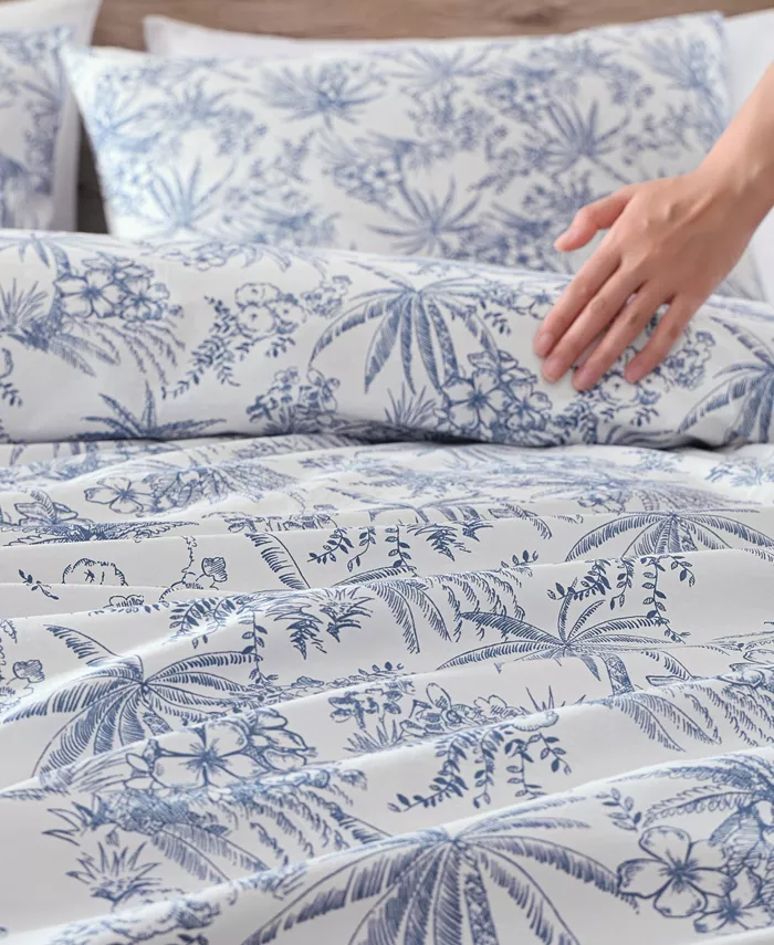 Tommy Bahama Home Pen And Ink Cotton 3 Piece Duvet Cover Set， Full Queen