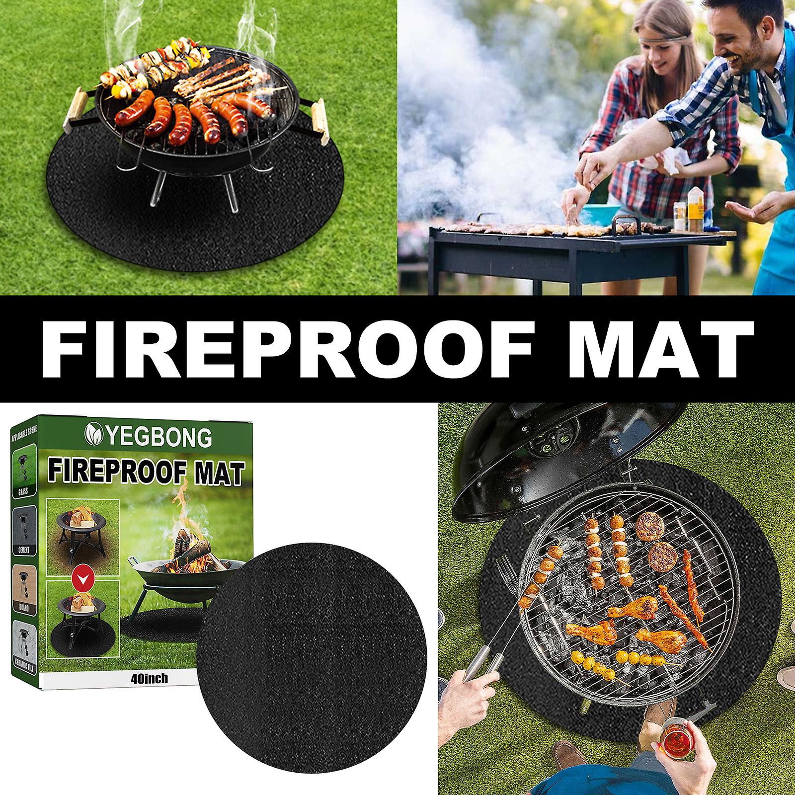 Fireproof Mat High Temperature Protection Flame Retardant Picnic Mat Outdoor Camping Barbecue Mat Fire Stove Fire Mat Resistant