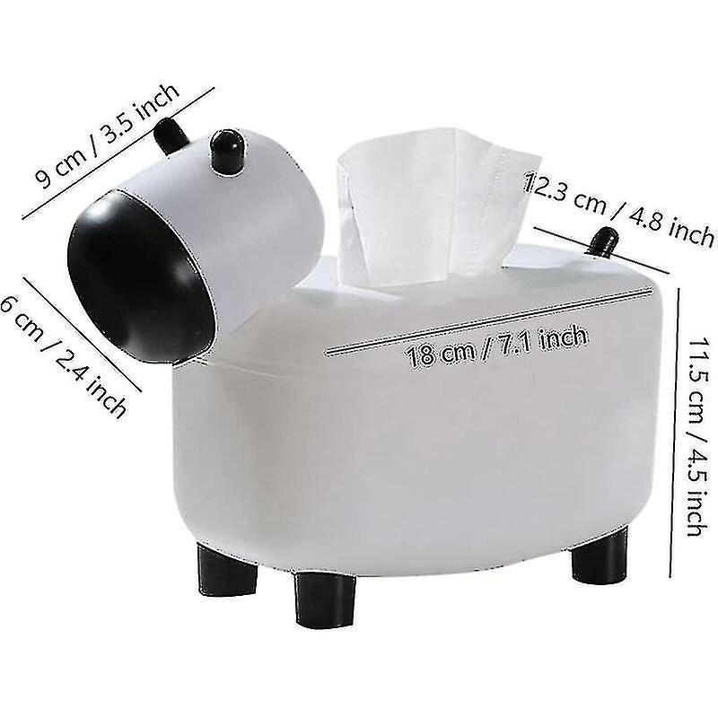 Tissue Box Holder Multifunctional Toothpick Holder Towel Dispenser Small Cow Gift