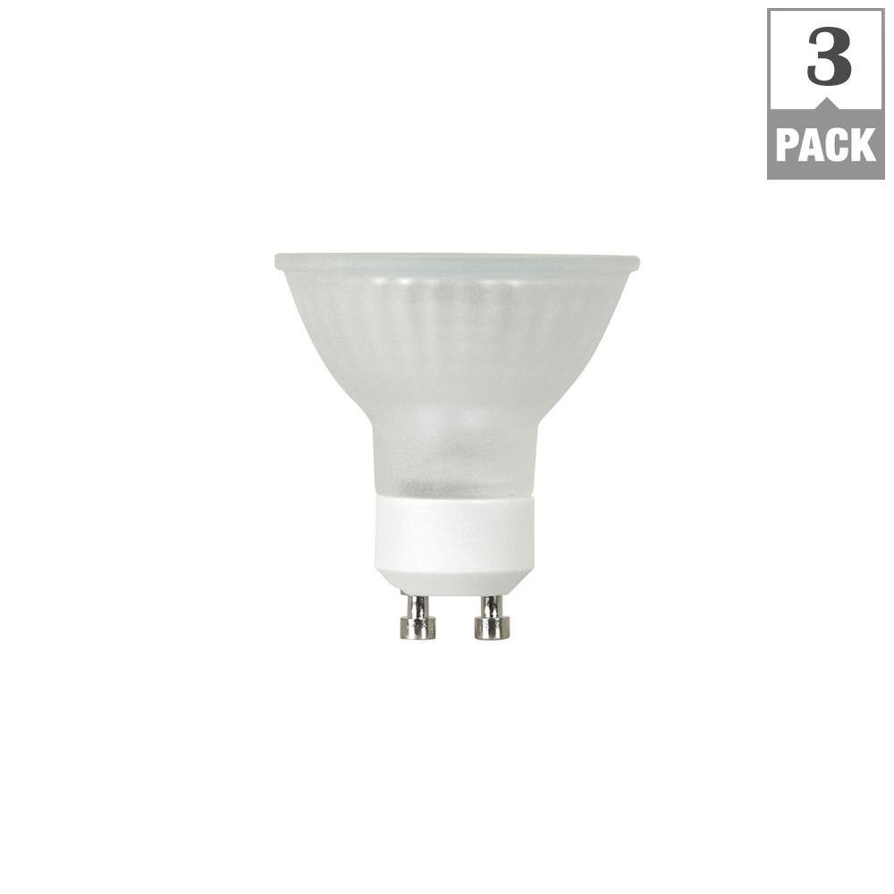 Feit Electric 35-Watt Bright White (2700K) MR16 GU10 Bi-pin Base Dimmable Halogen Light Bulb (3-Pack) BPQ35MR16IFGU103HDRP