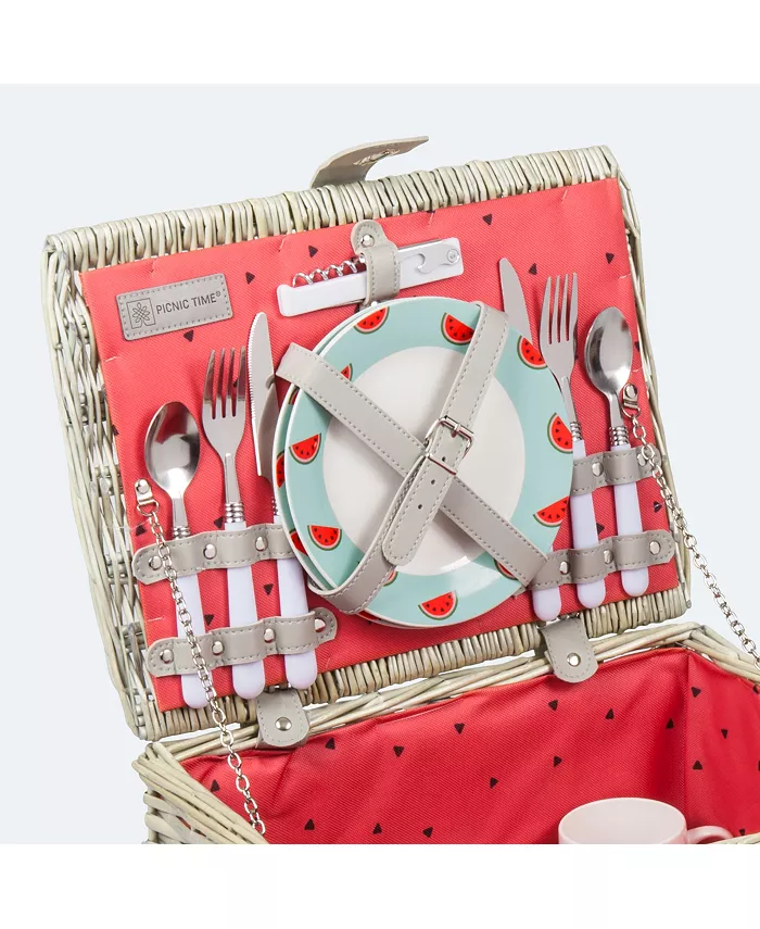 Picnic Time Watermelon Catalina Picnic Basket