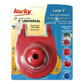 Korky 3 in. Premium Universal Toilet Tank Flapper 3060CM