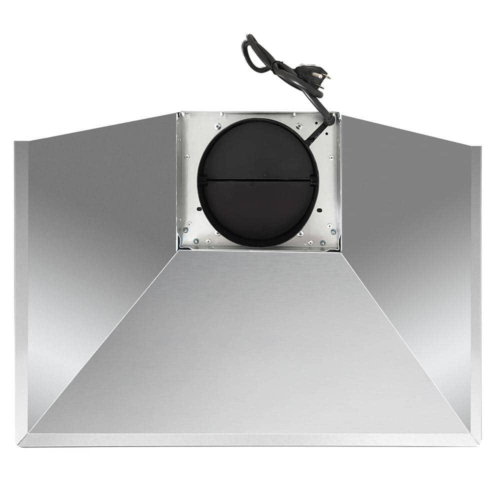 Cosmo 30 in Ducted Wall Mount Range Hood in Stainless Steel with LED Lighting and Permanent Filters