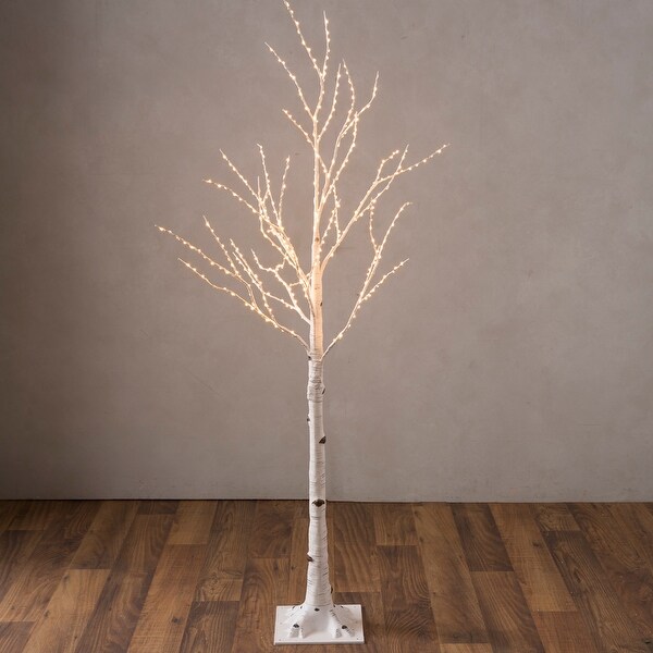 Birch Tree with 400 Micro Lights，5'H