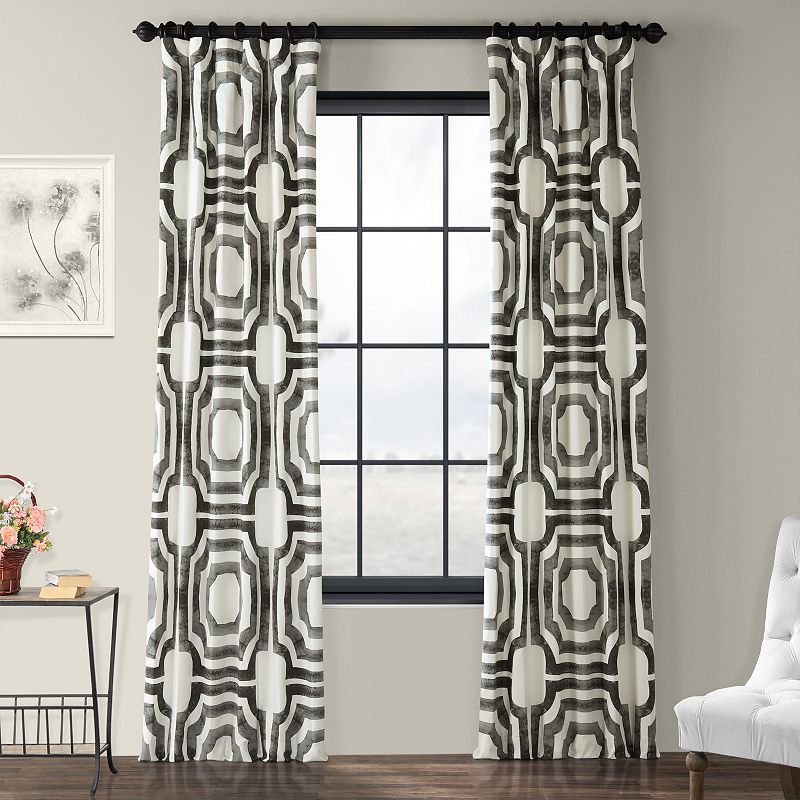 EFF 1-Panel Mecca Lined Window Curtain