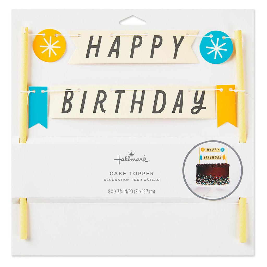 Hallmark  Happy Birthday Banner Cake Topper