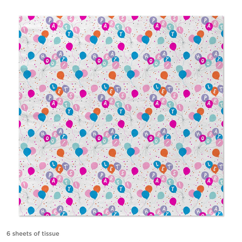 Hallmark  Party Balloons Tissue Paper, 6 Sheets