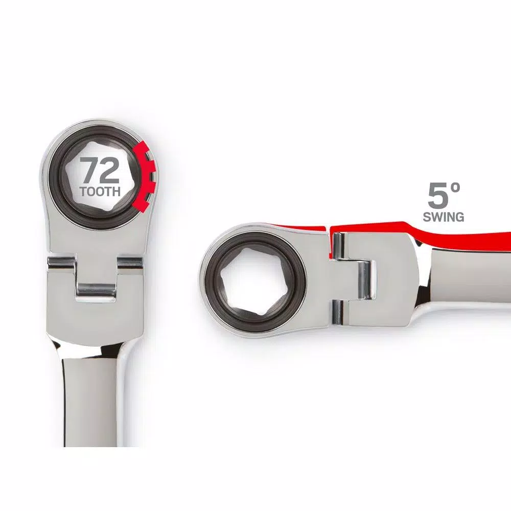 TEKTON 15/16 in. Flex-Head Ratcheting Combination Wrench and#8211; XDC Depot