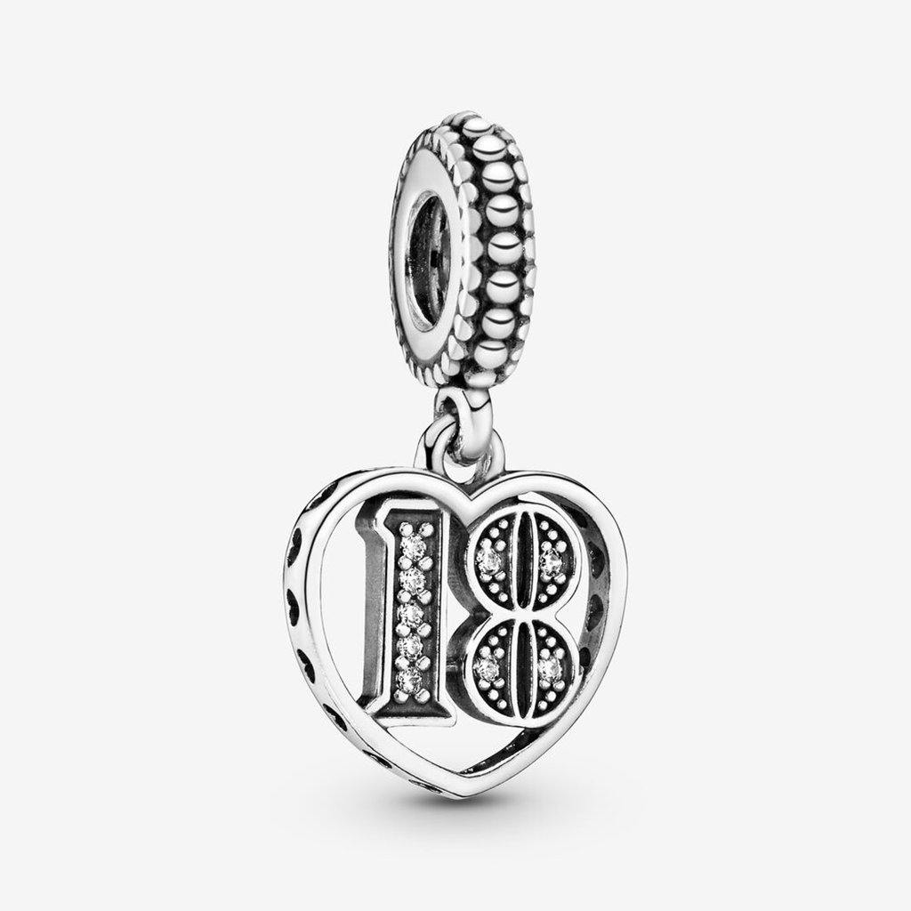 PANDORA  18th Celebration Dangle Charm