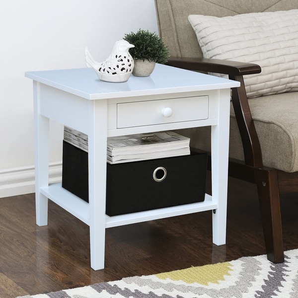 Spencer Square Solid Parawood End Table - 24 in. W x 24 in. D x 25 in. H