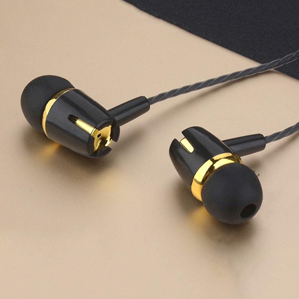 Wired Earphone Electroplating Bass Stereo In-ear Earphone With Mic Handsfree Call Phone Headset For Android Ios Onleny 3.5mm 1.2