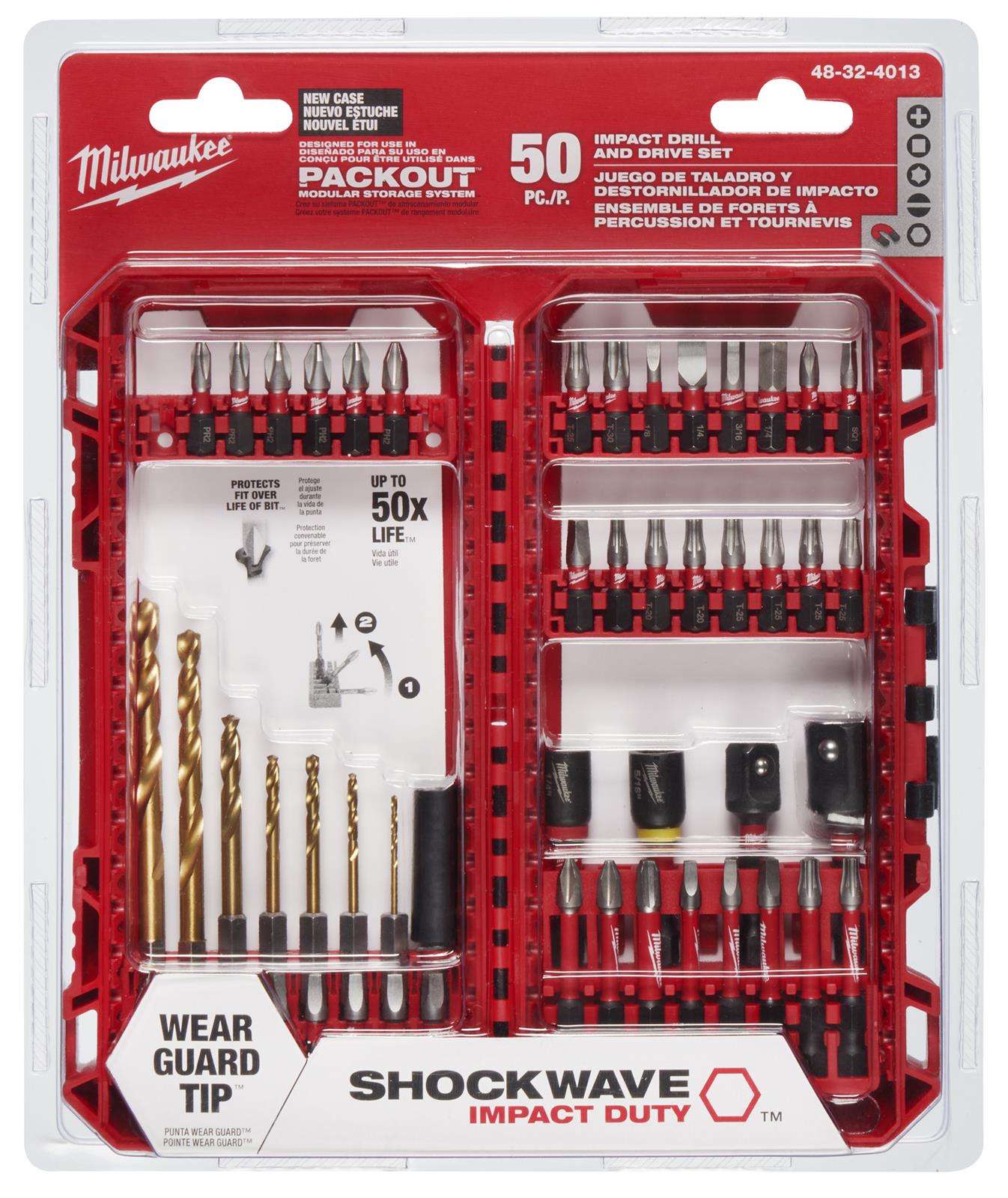 Milwaukee Tool 48-32-4013 Milwaukee SHOCKWAVE Impact Drill and Drive Sets