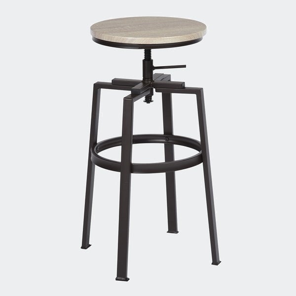 Set of 2 Swivel Adjustable Height Bar Stool