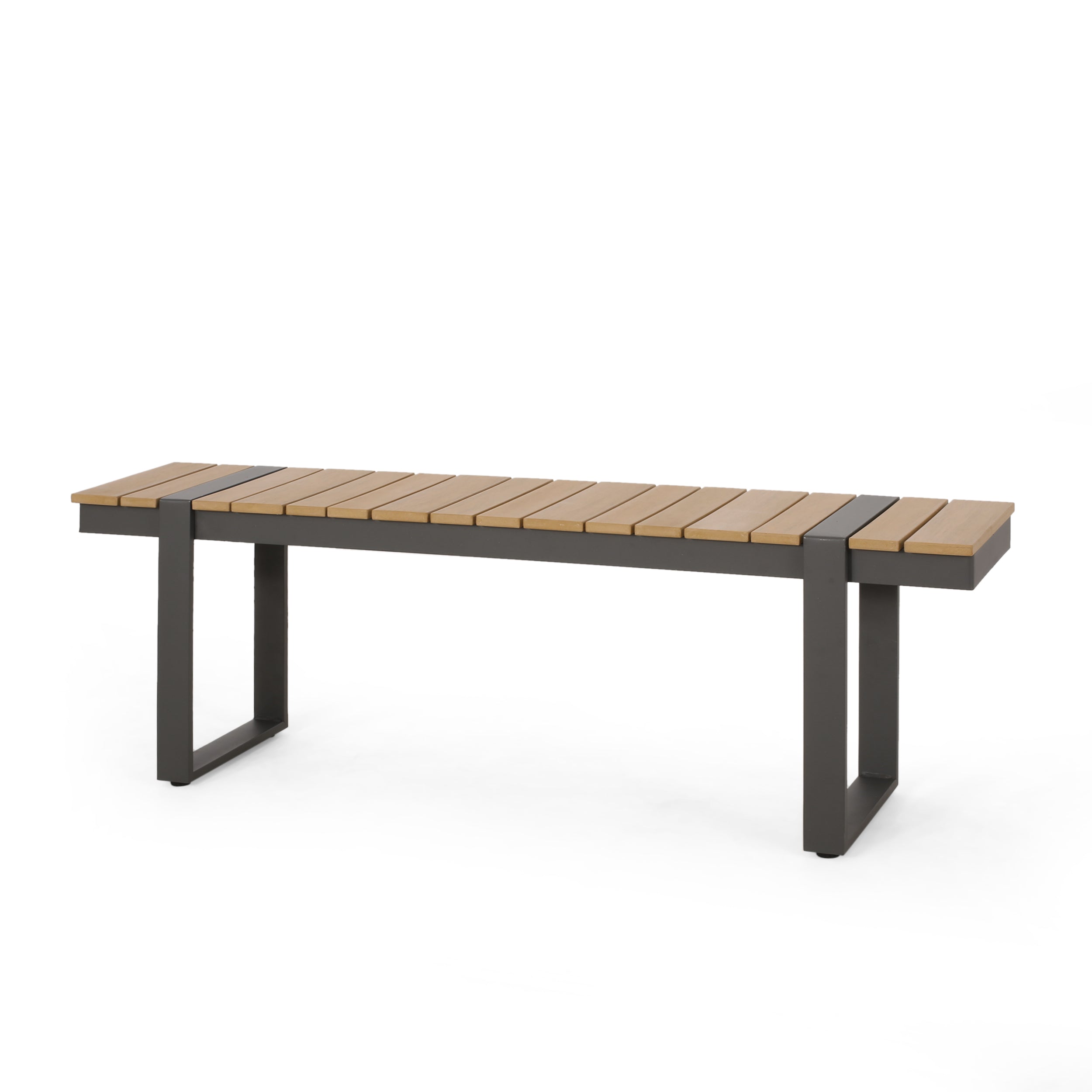 Mora Outdoor Aluminum Dining Bench