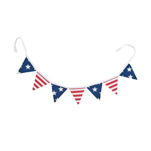 Americana July 4th Patriotic Banner Red White And Blue