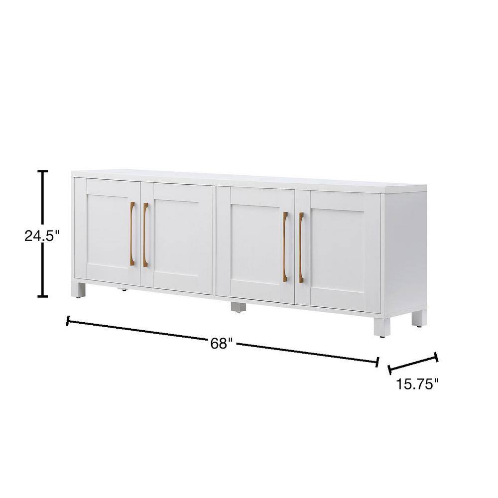 MeyerCross Chabot 68 in. White TV Stand Fits TV's up to 75 in. TV1136