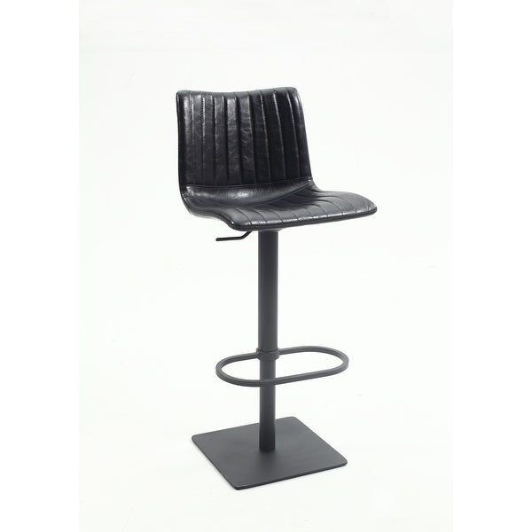 Somette Skye Black Vintage Style Adjustable Stool