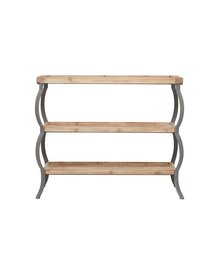 Rosemary Lane Iron Rustic Console Table